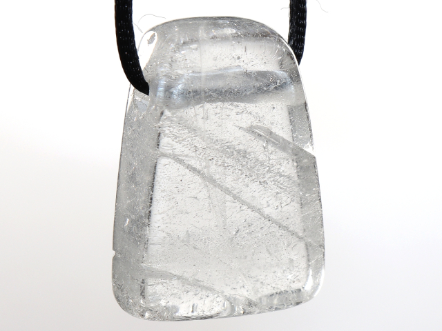 phantom quartz with cord or silver 925