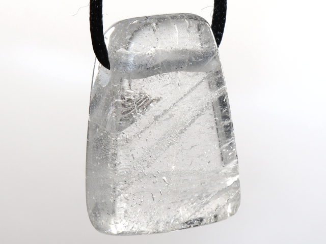phantom quartz with cord or silver 925