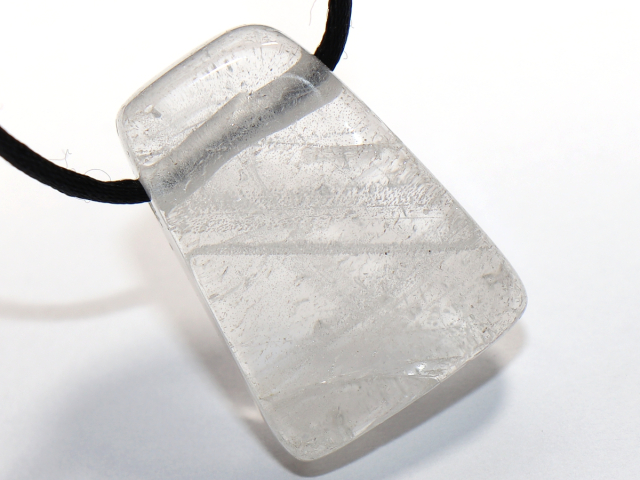 phantom quartz with cord or silver 925