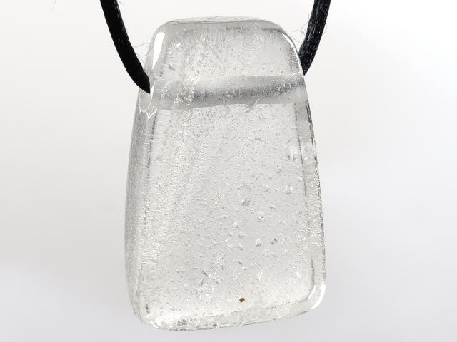 phantom quartz with cord or silver 925