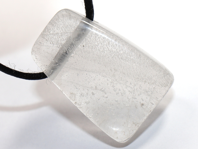 phantom quartz with cord or silver 925