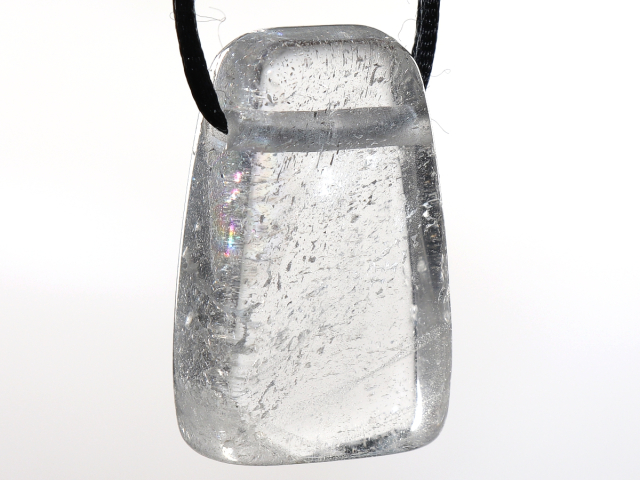 phantom quartz with cord or silver 925