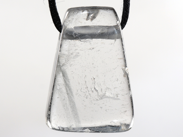 phantom quartz with cord or silver 925