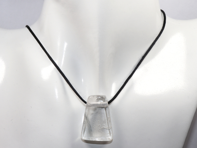 Preview: phantom quartz with cord or silver 925