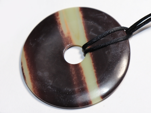 black banded jasper with cord