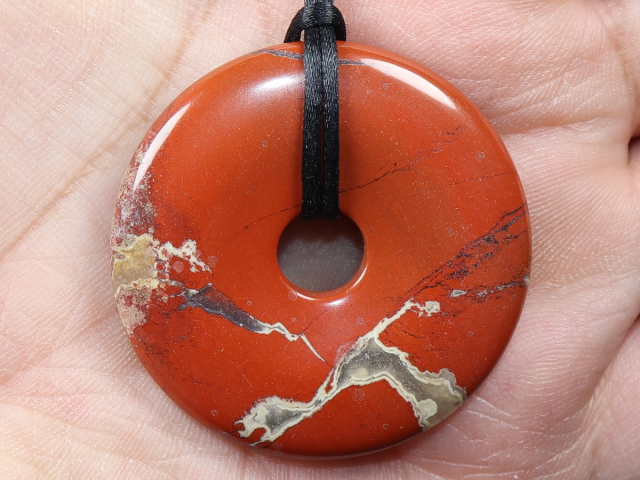 red jasper with cord