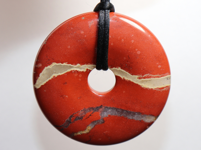 Preview: red jasper with cord