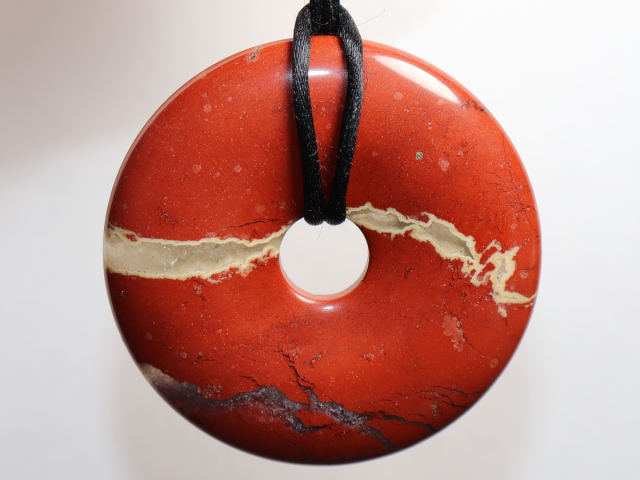 Preview: red jasper with cord