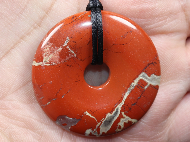 red jasper with cord
