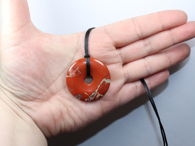 red jasper with cord