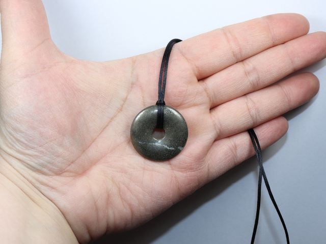 pyrite with cord