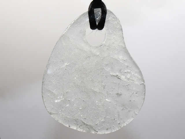 rock crystal with nylon cord