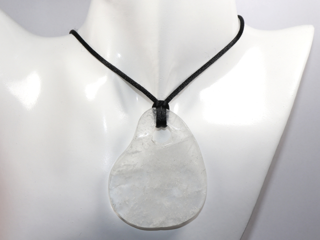 rock crystal with nylon cord