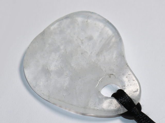 rock crystal with nylon cord