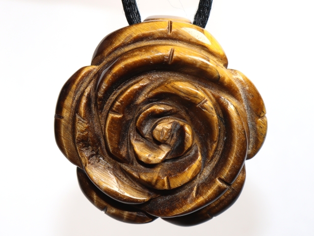 tiger's eye with cord or silver 925