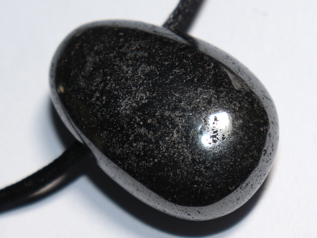 hematite with cord or silver 925