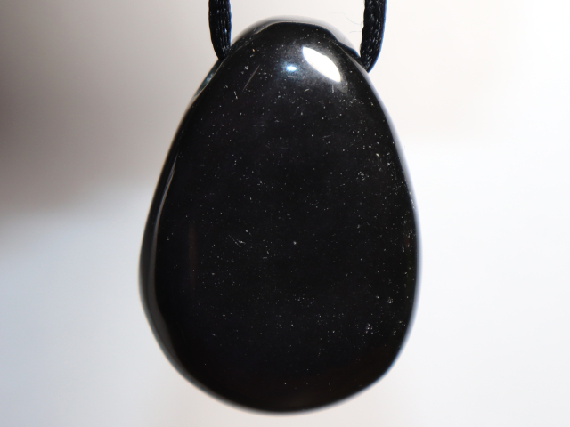 Preview: rainbow obsidian with cord or silver 925
