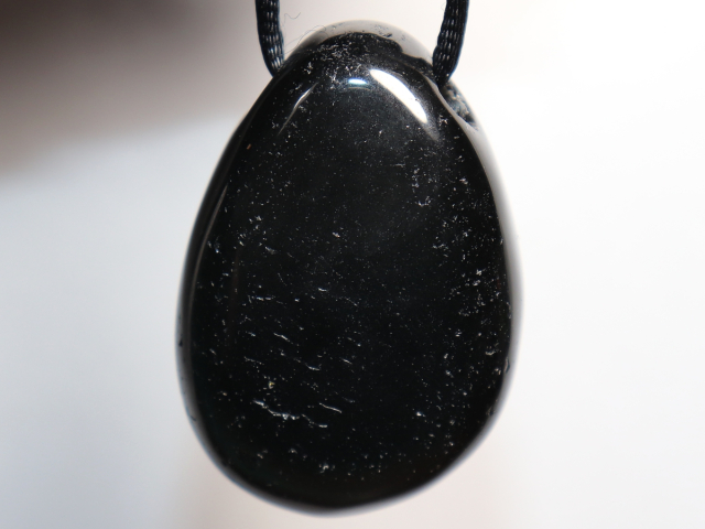 Preview: rainbow obsidian with cord or silver 925