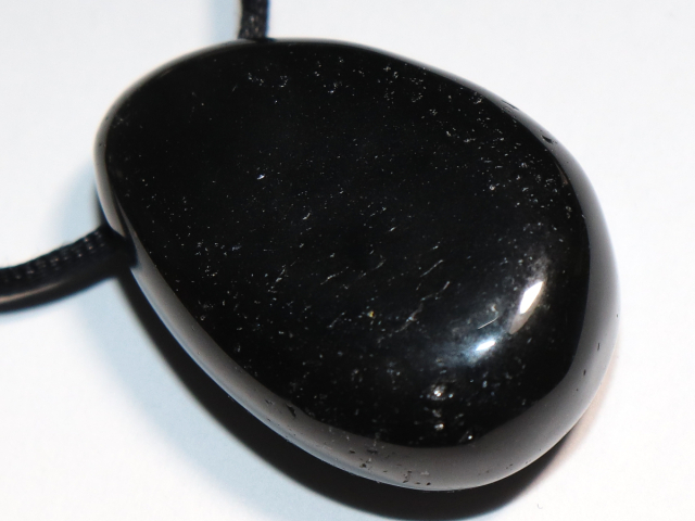 rainbow obsidian with cord or silver 925