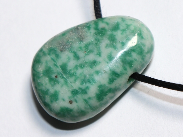 jade with cord or silver 925