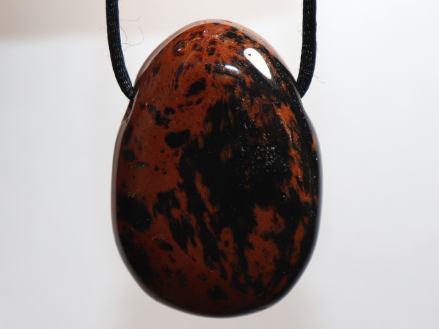 Preview: Mahagoniobsidian mit Band oder Silber 925