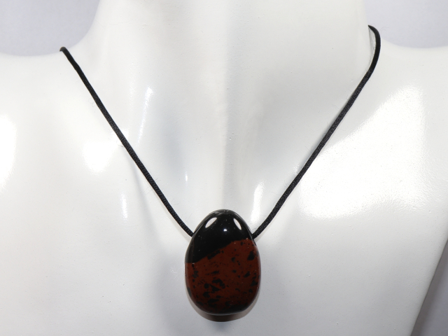 Preview: Mahagoniobsidian mit Band oder Silber 925