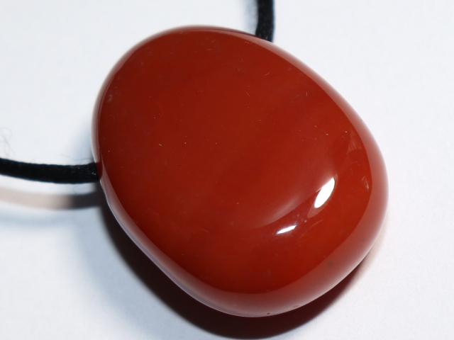 carnelian with cord or silver 925