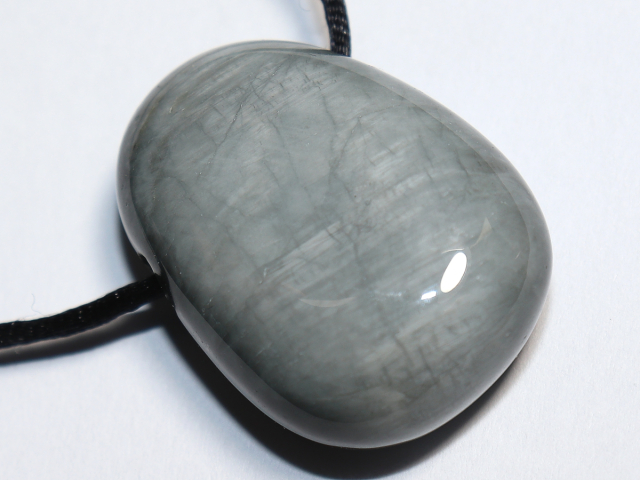 cat's eye quartz with cord or silver 925