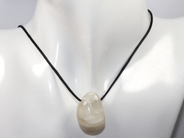 Preview: moonstone with cord or silver 925