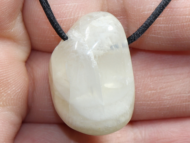 moonstone with cord or silver 925