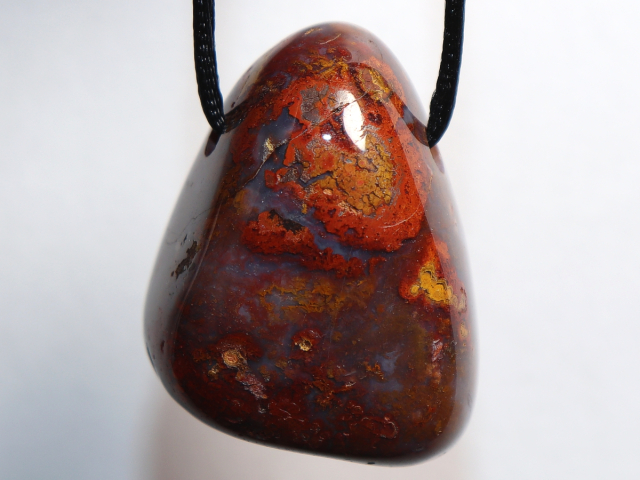 Jaspis-Chalcedon mit Band oder Silber 925
