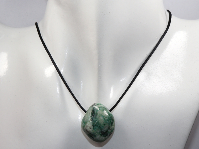 Preview: mariposite-dolomite with cord or silver 925