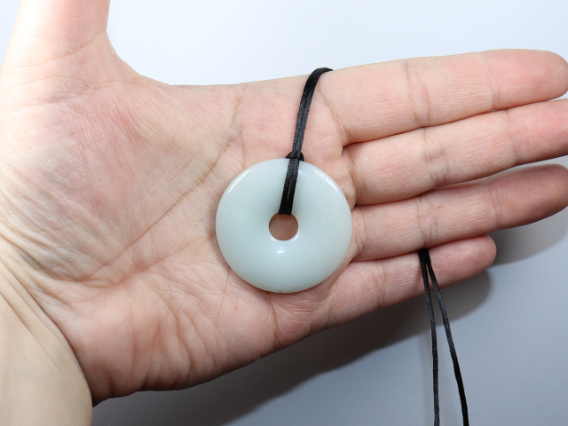 amazonite with cord