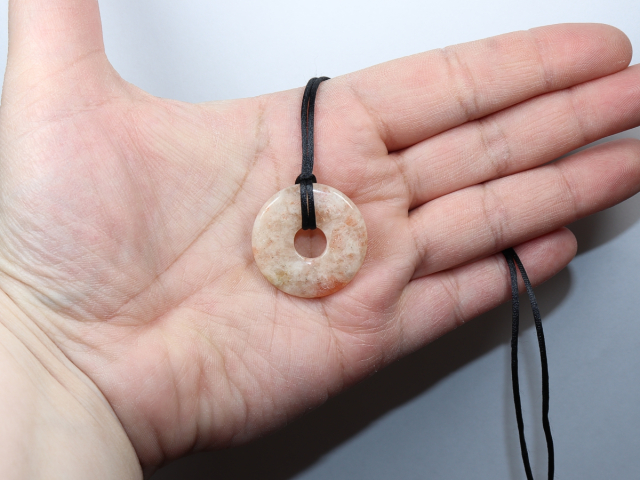sunstone with cord