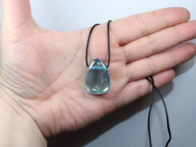 Aqua Aura mit Band oder Silber 925