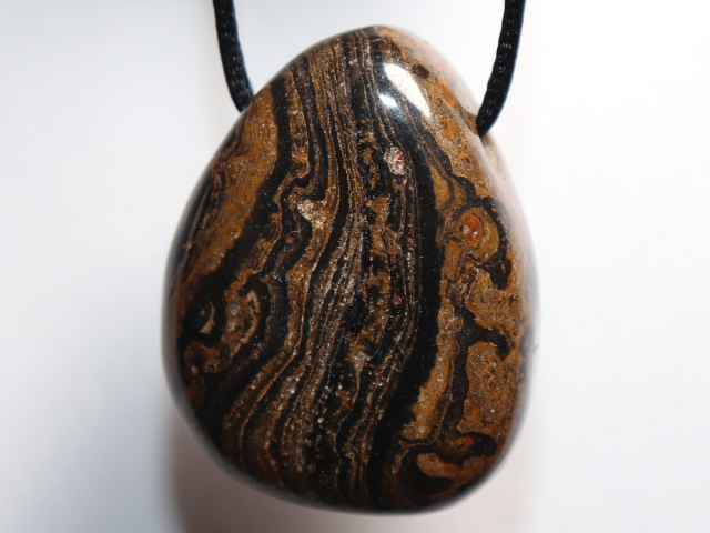 Stromatolith mit Band oder Silber 925