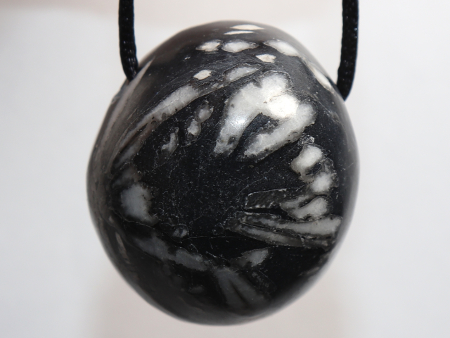 chrysanthemum stone with cord or silver 925