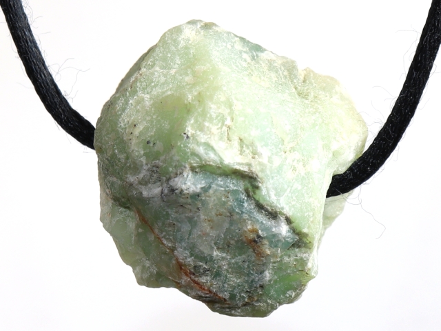 chrysoprase with cord or silver 925