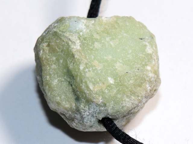 chrysoprase with cord or silver 925