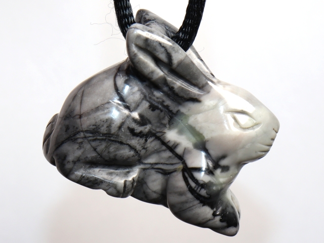 Picasso marble with cord or silver 925