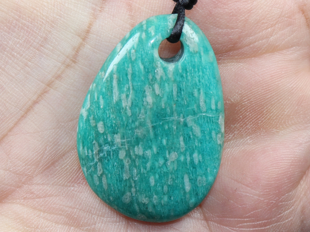 amazonite with cord