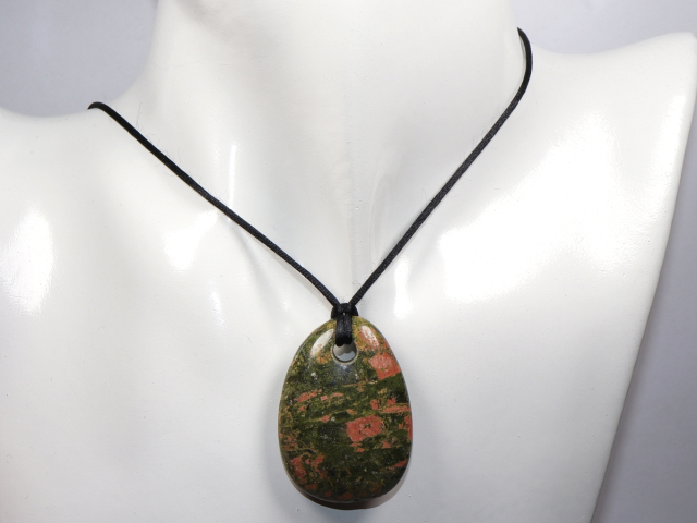 Preview: unakite with cord