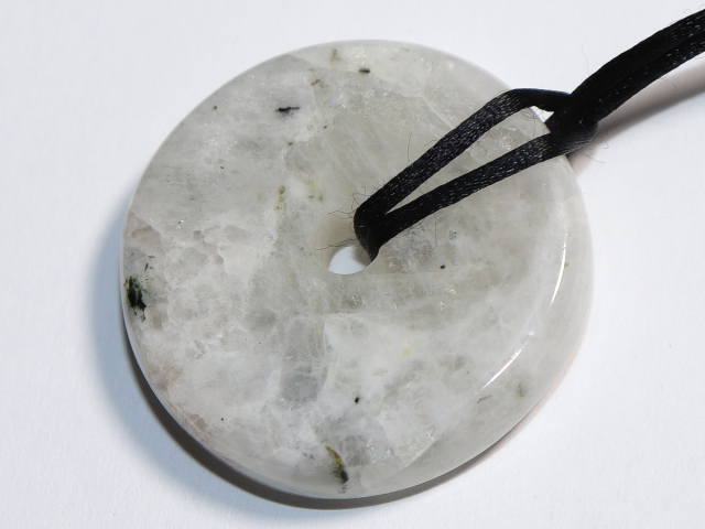 white labradorite with cord