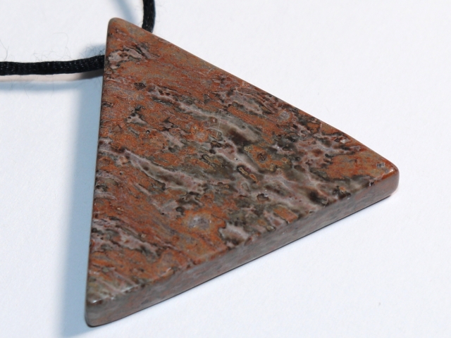 leopard rhyolite with cord or silver 925