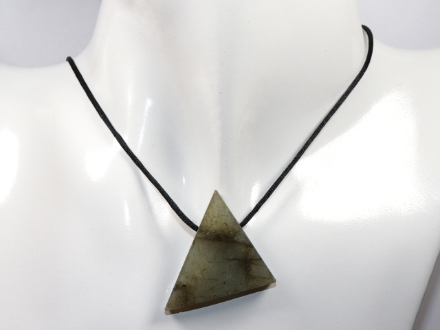 labradorite with cord or silver 925