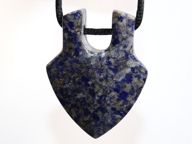 lapis lazuli with cord or silver 925