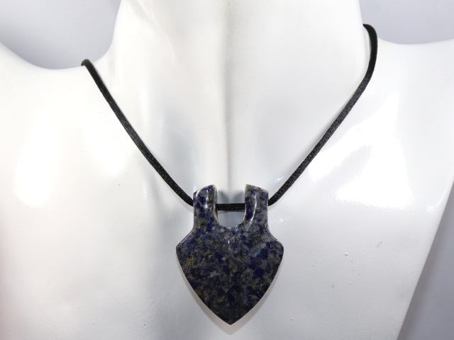 lapis lazuli with cord or silver 925