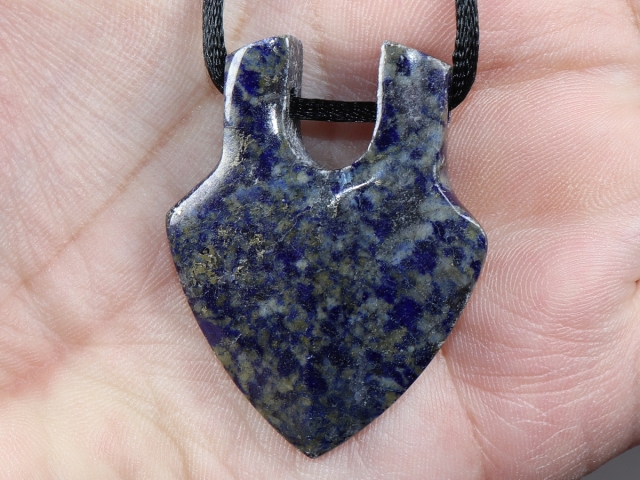 lapis lazuli with cord or silver 925
