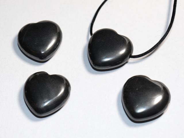 hematite with cord or silver 925