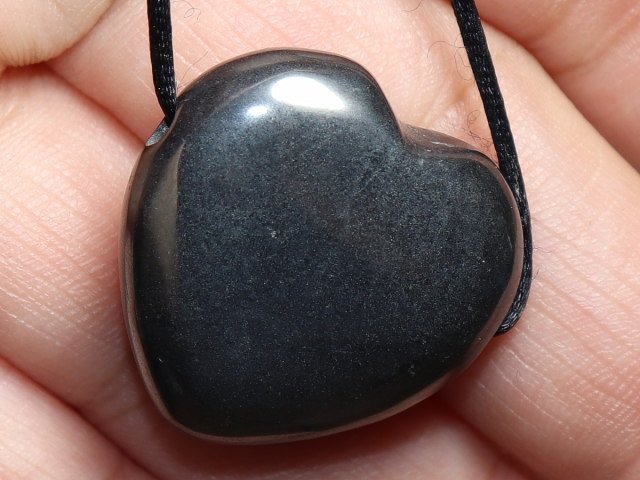 hematite with cord or silver 925